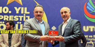 UTSAF’tan TİMBİR’e ödül!