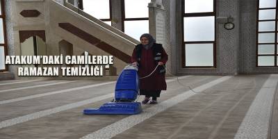 Atakum’daki camilerde Ramazan temizliği
