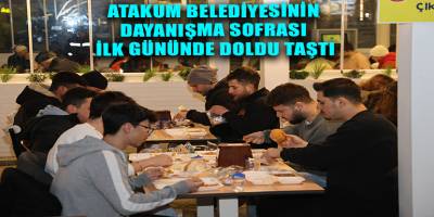 Atakum Belediyesinin dayanışma sofrası ilk gününde doldu taştı