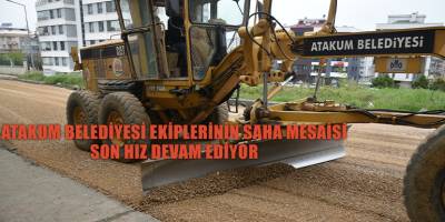 Atakum Belediyesi ekiplerinin saha mesaisi son hız devam ediyor