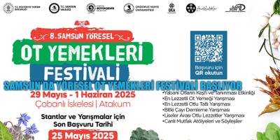SAMSUN’DA YÖRESEL OT YEMEKLERİ FESTİVALİ BAŞLIYOR