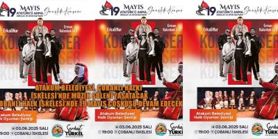 Atakum Belediyesi, Çobanlı Halkı İskelesi’nde müzik şöleni yaşatacak Çobanlı Halk İskelesi’nde 19 Mayıs coşkusu devam edecek