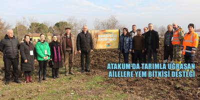 Atakum’da tarımla uğraşan ailelere yem bitkisi desteği