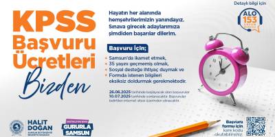 BÜYÜKŞEHİR’DEN GENÇLERE KPSS ÜCRETİ DESTEĞİ