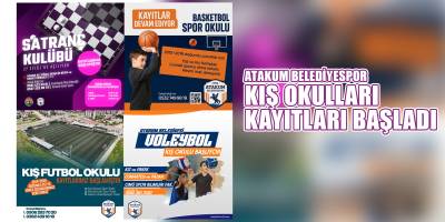 ‘Atakum Belediyespor Kış Okulları’ kayıtları başladı