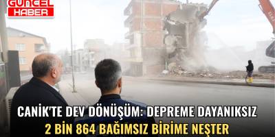 Canik'te Dev Dönüşüm: Depreme Dayanıksız 2 bin 864 Bağımsız Birime Neşter