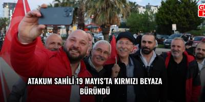 Atakum Sahili 19 Mayıs’ta kırmızı beyaza büründü
