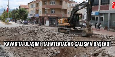 Kavak'ta ulaşımı rahatlatacak çalışma başladı