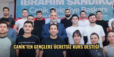 Canik’ten gençlere ücretsiz kurs desteği