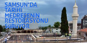Tarihi medresenin restorasyonu sürüyor