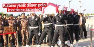 Kalbine yenik düşen polis için tören düzenledi