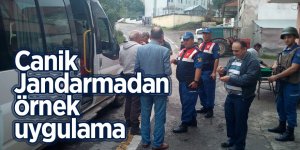 Canik Jandarmadan örnek uygulama 