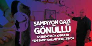 Şampiyon gazi, gönüllü antrenörlük yaparak yeni şampiyonlar yetiştiriyor