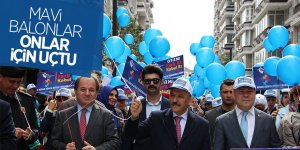 Samsun otizmliler için maviye büründü