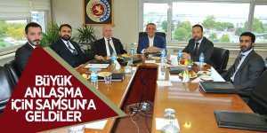 Katar’ın en büyük hipermarket zinciri işbirliği için Samsun’a geldi 