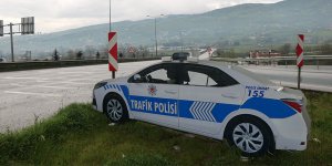 Tepe lambaları çalınan maket polis araçlarına yenileri takıldı