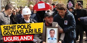 Şehit polis gözyaşları ile uğurlandı 