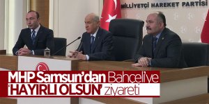 MHP Samsun’dan Bahçeli’ye ‘hayırlı olsun’ ziyareti