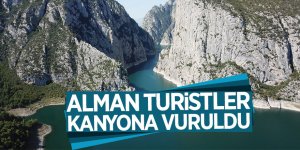 Alman turistler kanyona vuruldu 