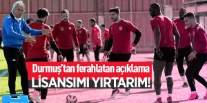 Teknik direktör Durmuş: 'Lisansımı Yırtarım'