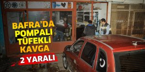 Bafra’da pompalı tüfekli kavga: 2 yaralı