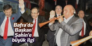 Bafra’da Cumhuriyet kutlamasında Başkan Şahin’e büyük ilgi