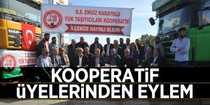 Kooperatif üyelerinden eylem 
