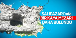 Salıpazarı'nda bir kaya mezarı daha bulundu