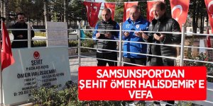 Samsunspor’dan Şehit Ömer Halisdemir’e vefa