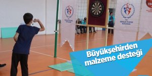 Büyükşehirden malzeme desteği