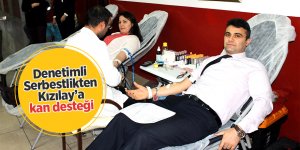 Denetimli Serbestlikten Kızılay’a kan desteği