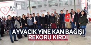 Ayvacık yine kan bağışı rekoru kırdı 