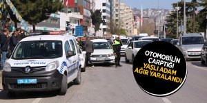 Otomobilin çarptığı yaşlı adam ağır yaralandı 